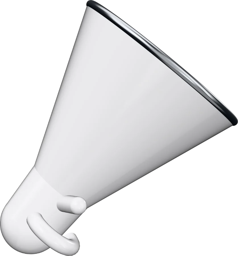 A megaphone.